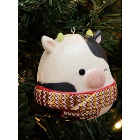 Squishmallows Connor Cow Kurt Adler Christmas Holiday Tree Ornament - Picture 3 of 3